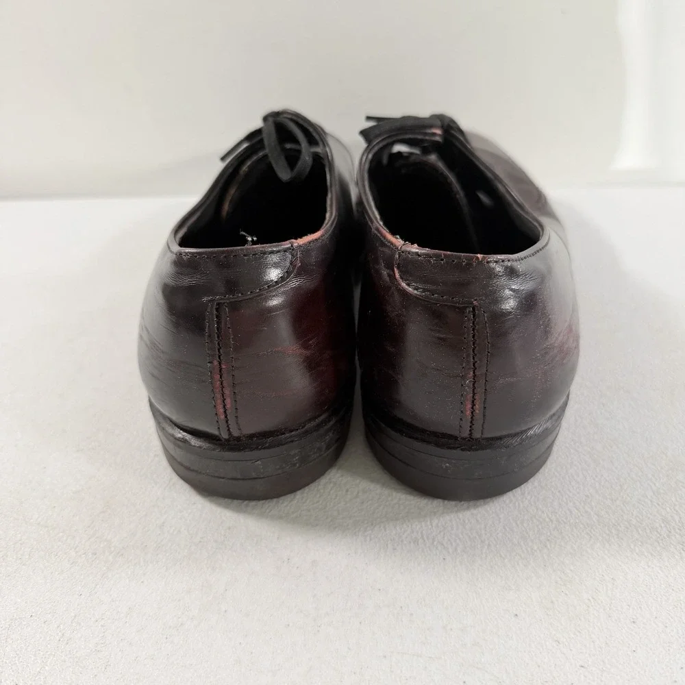 Vintage Velvet-EEZ Mens Brown Leather Derby Dress Shoes Goodyear Size 8.5 D USA